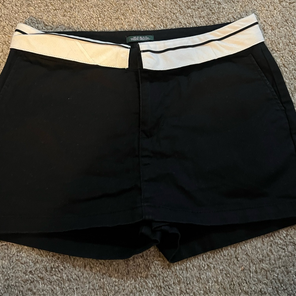 Black and White Women's Shorts